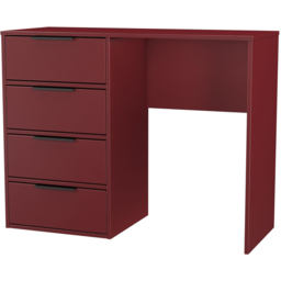 Crowndale Hong Kong 4 Drawer Red Matt Vanity Dressing Table Ready Assembled - thumbnail 2