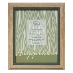 The Port. Co Gallery Hertford Green Accent Natural 10 x 8 inch Photo Frame - thumbnail 1