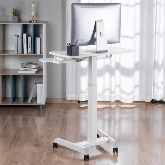 ProperAV 2 Tier Gaming Desk White - image 1