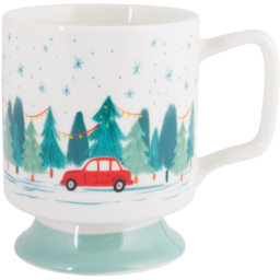 Single Xmas Footed Mug in Assorted styles - thumbnail 4