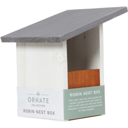 White Robin Nesting Bird Box - thumbnail 2