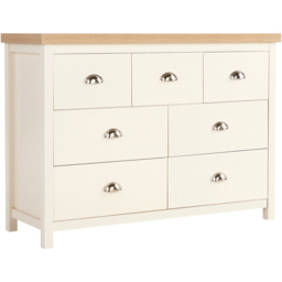 Home Source Avon Off White 7 Drawer Storage Chest - thumbnail 2