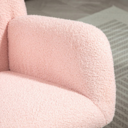 Portland Light Pink Rocking Armchair with Backrest - thumbnail 4