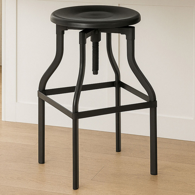 Premier Housewares New Foundry Black Metal Bar Stool - image 1