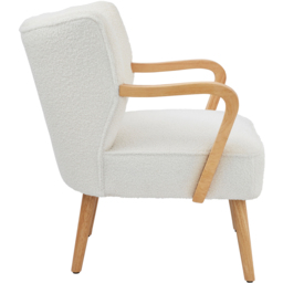 GFW Enzo Cream Teddy Accent Chair - thumbnail 4