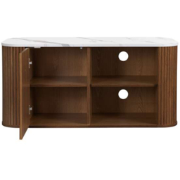 Birlea Kagu 2 Door 2 Shelf Walnut Small TV Unit - thumbnail 4