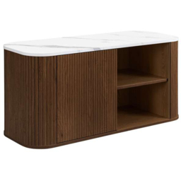 Birlea Kagu 2 Door 2 Shelf Walnut Small TV Unit - thumbnail 2