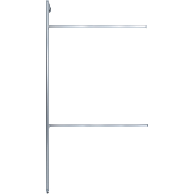 Spacepro Aura Anodised Extendible Hanging Bedroom Bundle 2 610mm - image 1