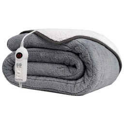 Sweet Dreams Grey Reversible Electric Throw - thumbnail 1