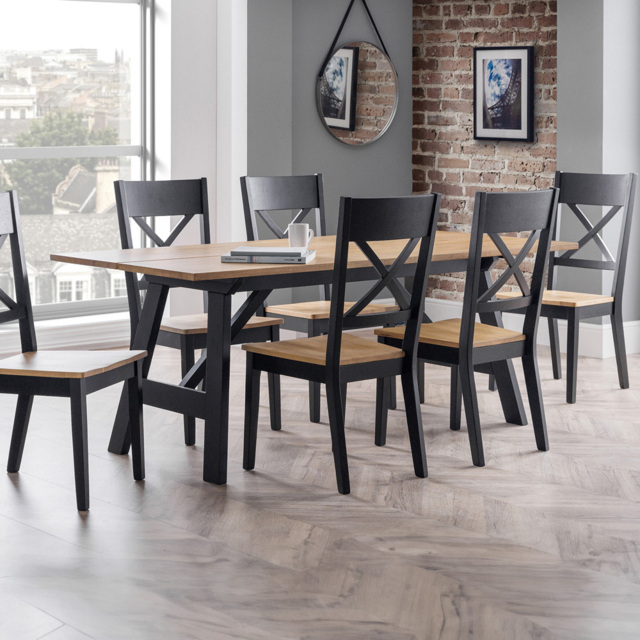 Julian Bowen Hockley 6 Seater Dining Table Set - image 1