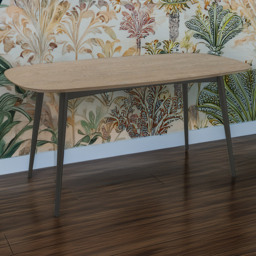 Bentley Designs Vintage 6 Seater Weathered Oak Table - thumbnail 1