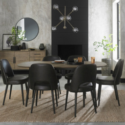 Bentley Designs Vintage 6 Seater Weathered Oak Table - thumbnail 4