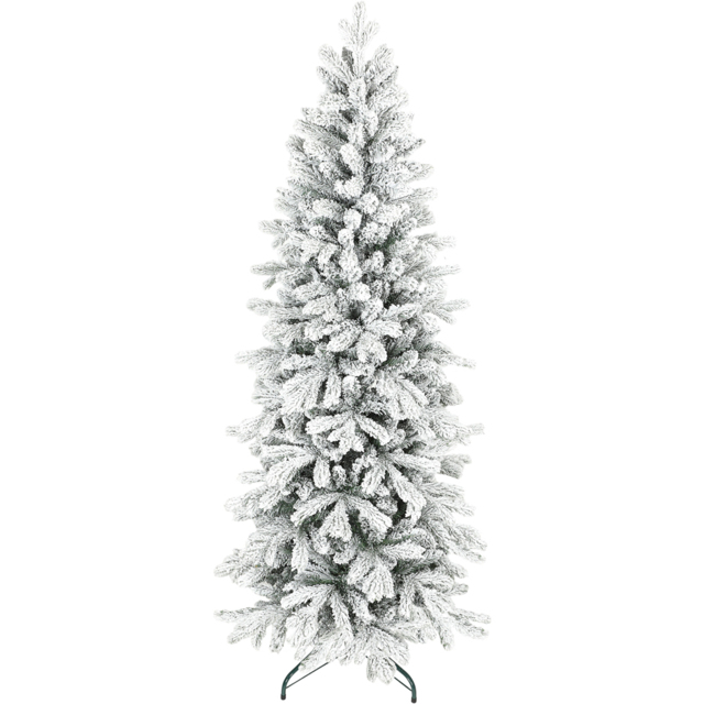StarBright Snow Flocked Pencil Artificial Christmas Tree 6ft - image 1