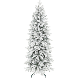 StarBright Snow Flocked Pencil Artificial Christmas Tree 6ft - thumbnail 1