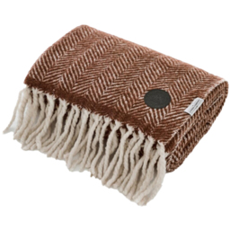 Deyongs Moorland Wool Russet Throw 130 x 170cm