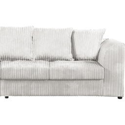 Luxor 4 Seater Silver Jumbo Cord Long Sofa with Scatter Back - thumbnail 3