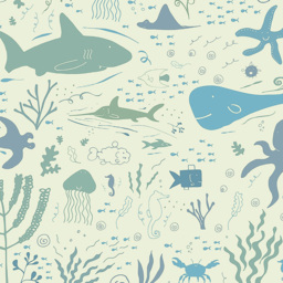Origin Murals Underwater Adventures Blue Wall Mural - thumbnail 2