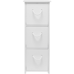 Bathstore Aura 3 Drawer White Cabinet with Rope Handles - thumbnail 2