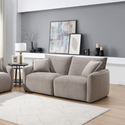Bedford 3 Seater Stone Sofa - thumbnail 3