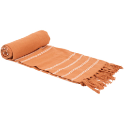 Eleni Tassel Throw Rust - thumbnail 2