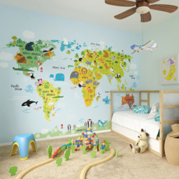 Origin Murals Whole Wide World Multicolour Wall Mural - thumbnail 3