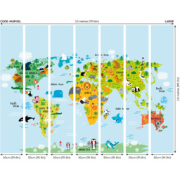 Origin Murals Whole Wide World Multicolour Wall Mural - thumbnail 4
