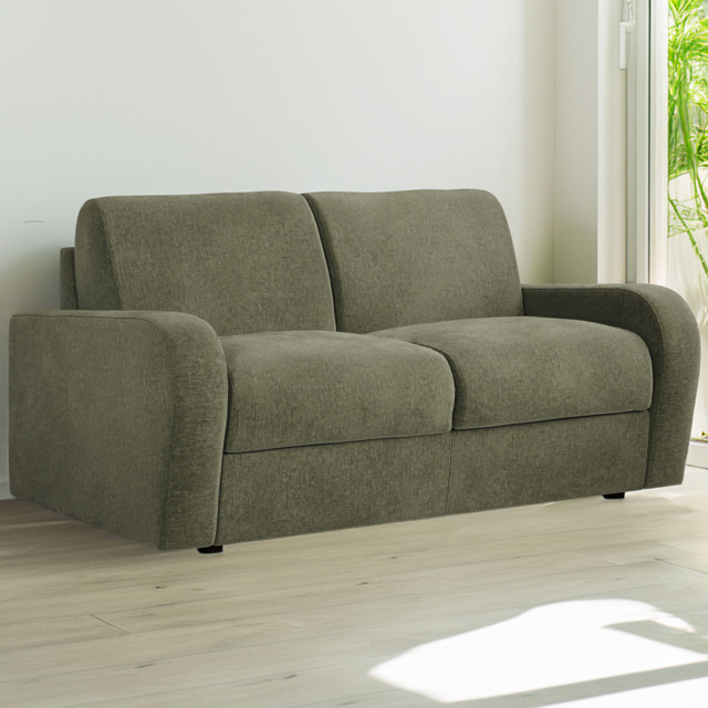 Jay-Be Deco 2 Seater Cosy Chenille Hedge Sofa Bed with e-Sprung Mattress - image 1