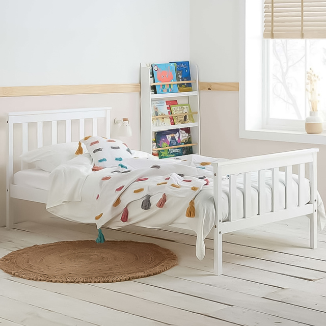 Oxford White Single Bed Frame - image 1