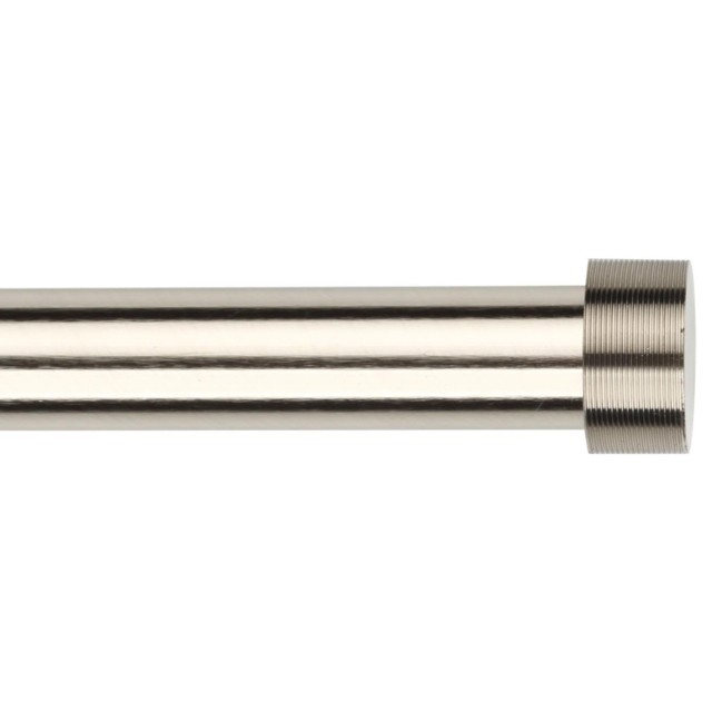 Brixton 170 to 300cm Extendable Silver Curtain Pole