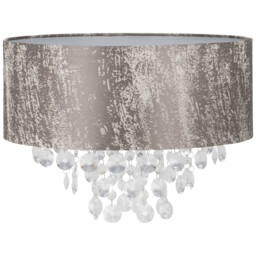 Distressed Grey Jewel Droplet Lamp Shade - thumbnail 1