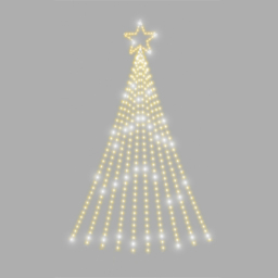 Xmas Haus Warm White 630 LED Waterfall Light Chain 4.8m - thumbnail 2