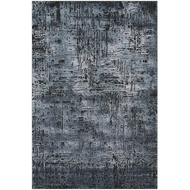 Desire Rugs Belgravia Metallic Sheen Modern Illusion Design Navy Rug 200 x 290cm - image 1