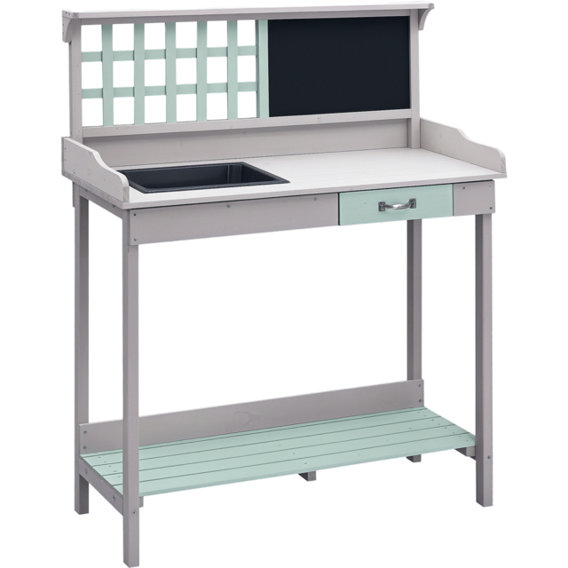 Outsunny Wooden Garden Potting Table - image 1