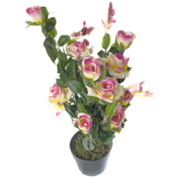 Best Artificial Multicoloured Rose Plant in Pot 2ft - thumbnail 3