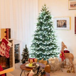 StarBright Pre Lit White LED Artificial Christmas Tree with Remote 6ft - thumbnail 4
