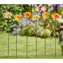 Garden Gear Mixed Metal Daisy Stake 12 Pack - thumbnail 3