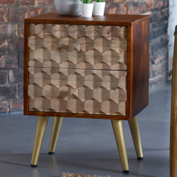 Brooklyn Cotati 2 Drawer Side Table