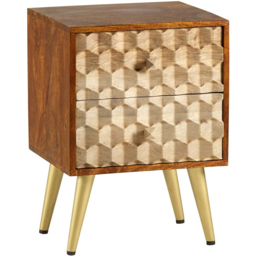 Brooklyn Cotati 2 Drawer Side Table - thumbnail 2