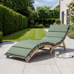 Artemis Home Solara Curve Green Sun Lounger