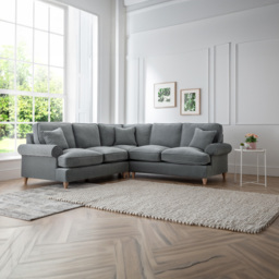 The Victoria Large Charcoal Corner Sofa - thumbnail 4