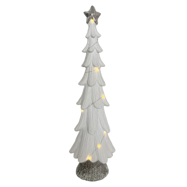 White LED Frosted Tree Indoor and Outdoor Christmas Decoration
