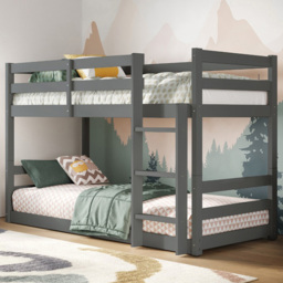 Flair Shasha Low Shorty Grey Wooden Bunk Bed - thumbnail 1