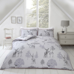Rapport Home Sherwood Double Grey Duvet Set