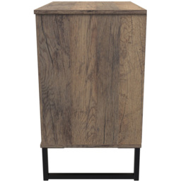 Crowndale Hong Kong 3 Drawer Vintage Oak Midi Chest of Drawers Ready Assembled - thumbnail 4