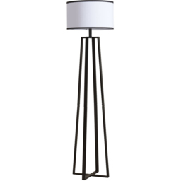 Soho Black and White Floor Lamp