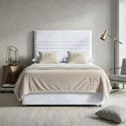 DS Living Harrington White Super King Size Plush Divan Bed - thumbnail 4