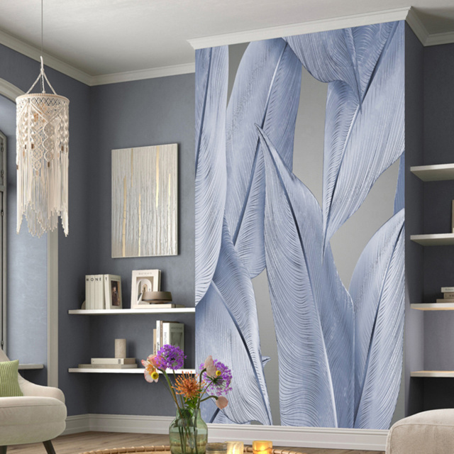 Erismann Statement Leaf Digital Blue 3 Panels Wall Mural - image 1