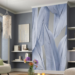 Erismann Statement Leaf Digital Blue 3 Panels Wall Mural - thumbnail 1