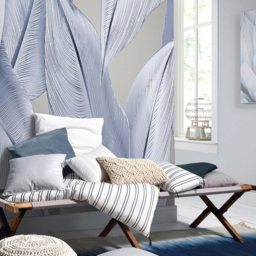 Erismann Statement Leaf Digital Blue 3 Panels Wall Mural - thumbnail 3