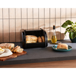 Morphy Richards Equip Black Compact Bread Bin - thumbnail 4